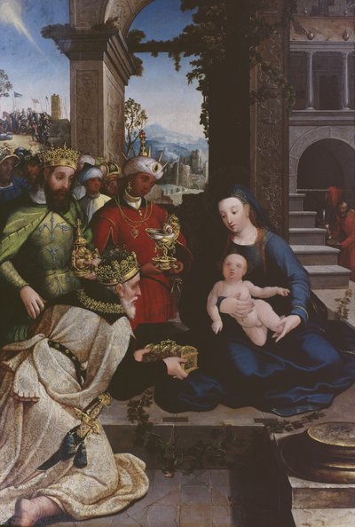 賢者の崇拝、1500年頃 作： Flemish School