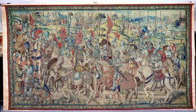ダビデとバトシェバのタペストリーからのライダーの組み立て、1510-15年（182422も参照） 作： Flemish School