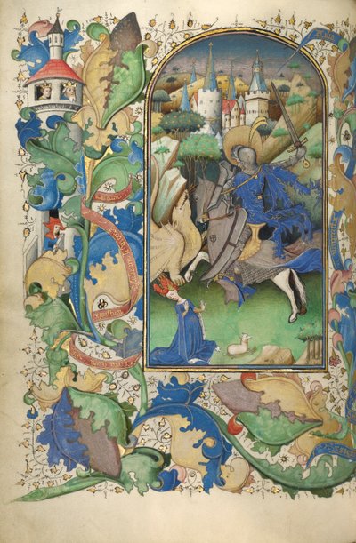 時の書、1450-55年（羊皮紙にテンペラ、金箔、インク） 作： Flemish School