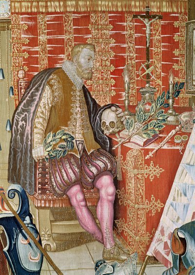 チャールズ5世のタペストリー、チャールズ5世（1500〜58年）、1630〜40年頃（詳細） 作： Flemish School