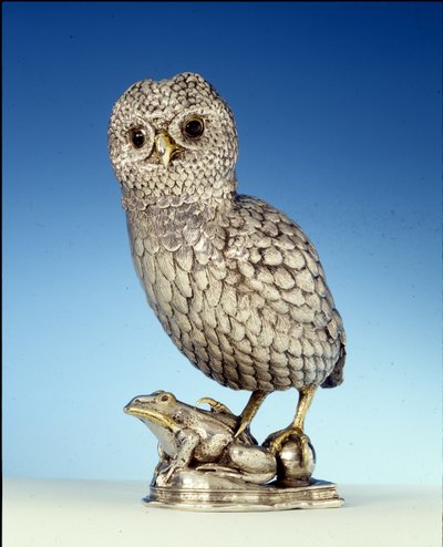 フクロウの形のカップ、ゲント、1560年頃 作： Flemish School
