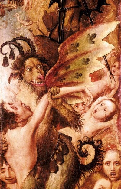 悪魔、地獄のシーン 作： Flemish School
