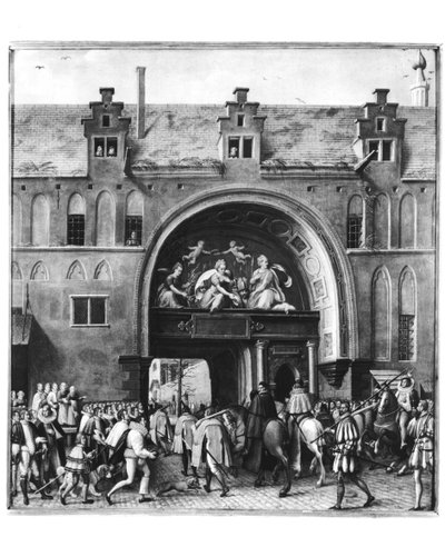 1582年2月19日、フランスのヘラクレスフランソワ、アレンコン公（1554-84）のアントワープへの入国 作： Flemish School