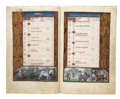 ロスチャイルド時間帳、ゲントまたはブルージュのフォリオ、1505年頃 作： Flemish School