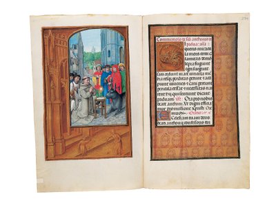 ロスチャイルド時間帳、ゲントまたはブルージュのフォリオ、1505年頃 作： Flemish School