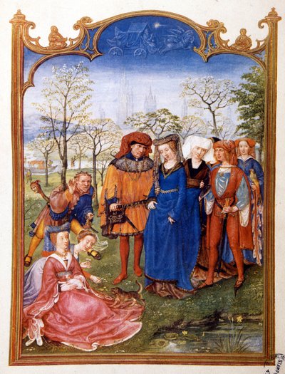 ブレヴィア・グリマーニの田舎での結婚生活 作： Flemish School