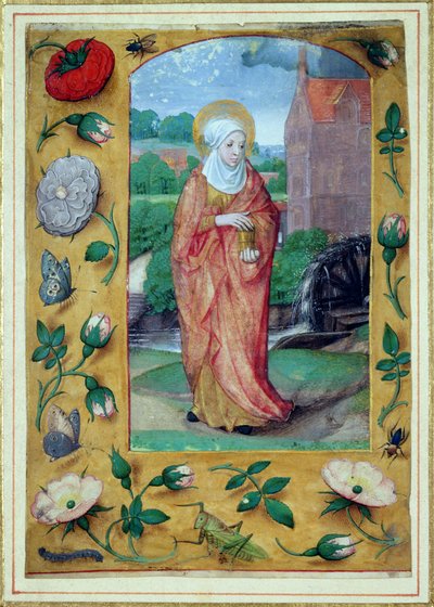 マグダラのマリア、時間の本、1500年頃 作： Flemish School