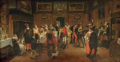 ミュージシャンとの仮面ゲスト（254067を参照） 作： Flemish School