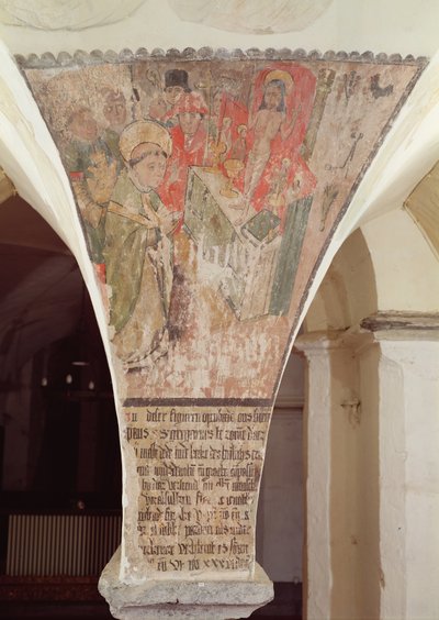 聖グレゴリーの塊、地下室の壁画 作： Flemish School