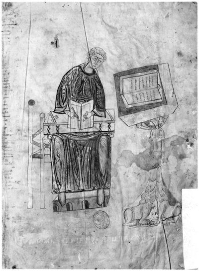 模倣者、Ms 528 fol.1r Lectionary 作： Flemish School