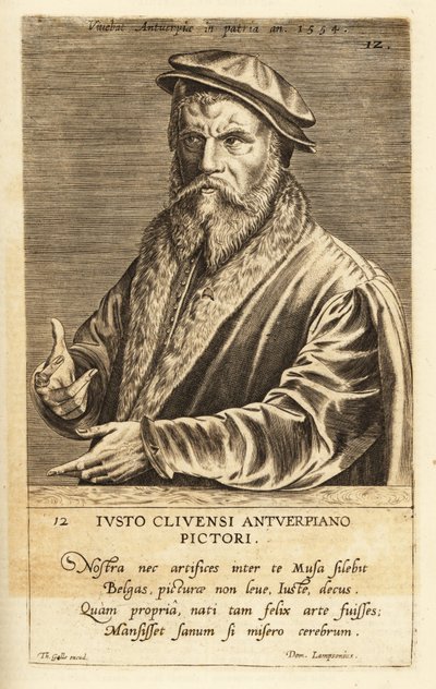 アントワープで活躍したフランドルの画家、ヨース・ファン・クレーヴの肖像（1485-1540年頃 作： Flemish School