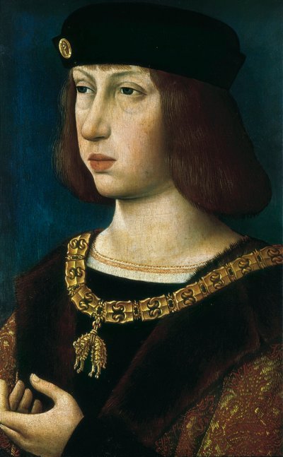 カスティーリャ公フィリップ1世の肖像 作： Flemish School