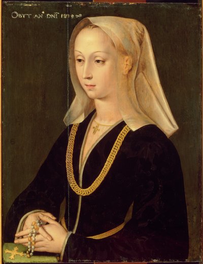 女性の肖像画、1520 作： Flemish School