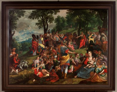 荒野でのヨハネの説教 作： Flemish School