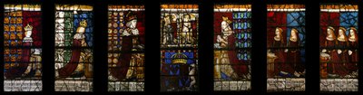1480年頃のエドワード4世のロイヤルファミリー（その場で）（ステンドグラス 作： Flemish School