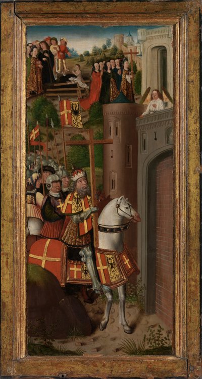 Kohtauksia Pyhän Ristin legendasta (öljy paneelissa) 作： Flemish School