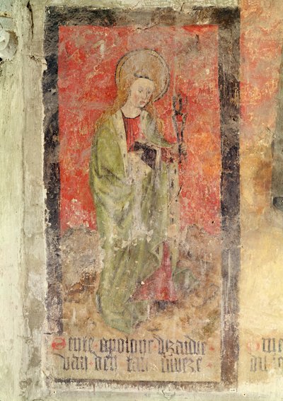 聖アポロニア、地下室の壁画、c.1480-1540 作： Flemish School