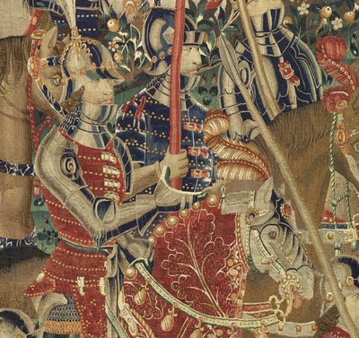 ポルトガルのアルフォンソ5世の征服を示すタペストリー 作： Flemish School