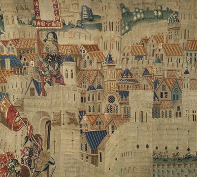 ポルトガルのアルフォンソ5世の征服を示すタペストリー 作： Flemish School