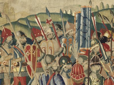 ポルトガルのアルフォンソ5世の征服を示すタペストリー 作： Flemish School