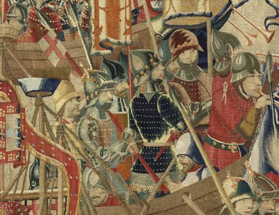 ポルトガルのアルフォンソ5世の征服を示すタペストリー 作： Flemish School