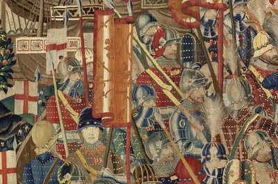 ポルトガルのアルフォンソ5世の征服を示すタペストリー 作： Flemish School
