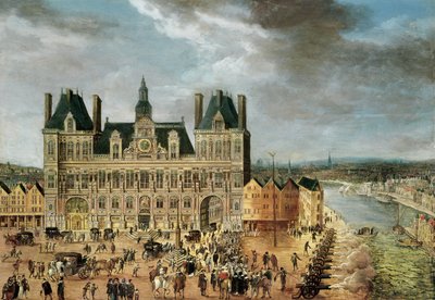 ホテルドゥヴィル、グレーヴ広場 作： Flemish School