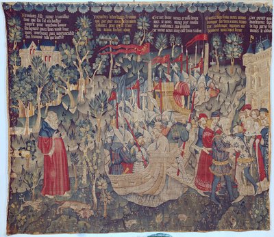 ジョルダン・ド・ブライの物語、アラスワークショップ 作： Flemish School