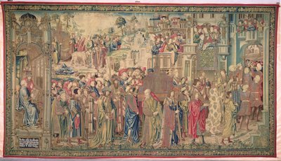 契約の箱の輸送、ダビデとバトシェバのタペストリー、c.1510-15 作： Flemish School