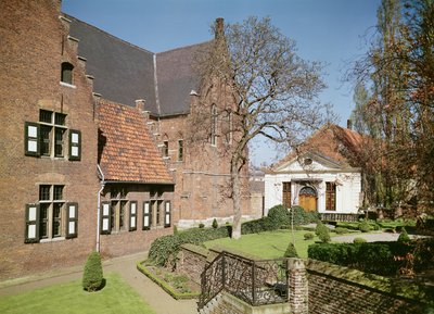 修道院、食堂、寮の眺め（208606、375105、375106、375107も参照） 作： Flemish School