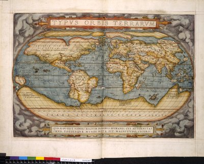 世界地図 Theatrum Orbis Terrarum アブラハム・オルテリウス作 作： Flemish School
