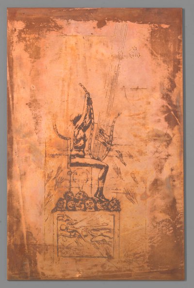 縛る 作： Félicien Rops (signed by artist)