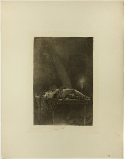 無神論者の夕食会で 作： Félicien Rops