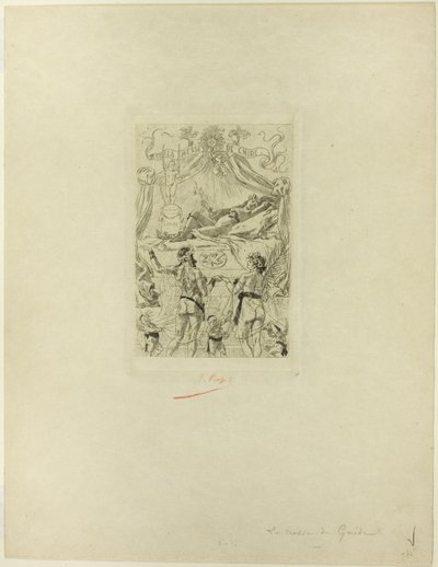 ラ・メッセ・ド・グニデの口絵 作： Félicien Rops