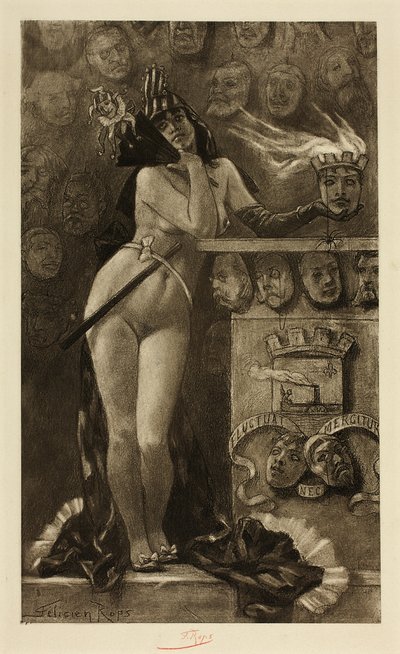 モダンマスク 作： Félicien Rops
