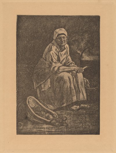 古いケイト。 作： Félicien Rops