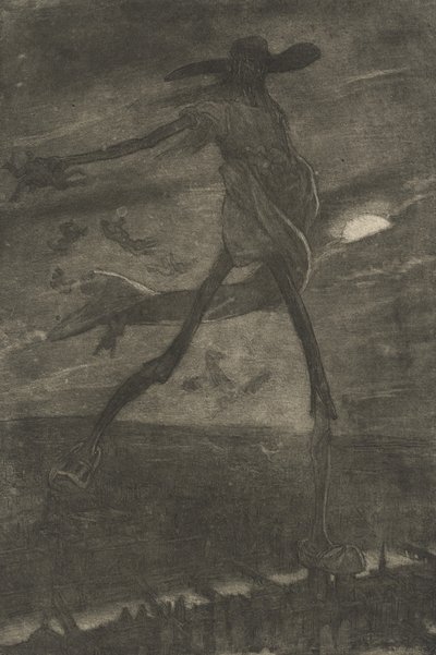 悪魔の種まきのタレ サタンの種まきのタレ。 作： Félicien Rops
