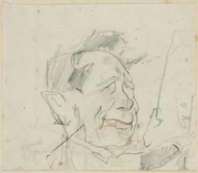 フェルディナンド・マリヌスのスケッチ 作： Félicien Rops