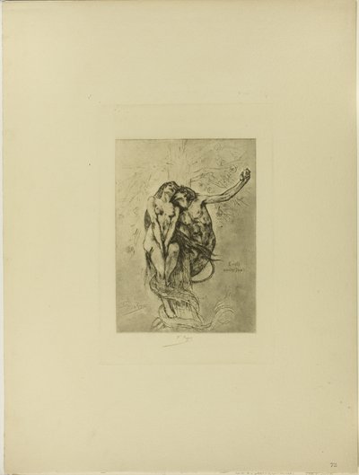 誘惑かリンゴか 作： Félicien Rops