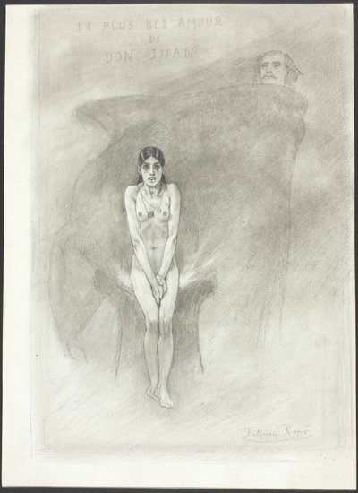 ドン・ファンの最大の愛 作： Félicien Rops