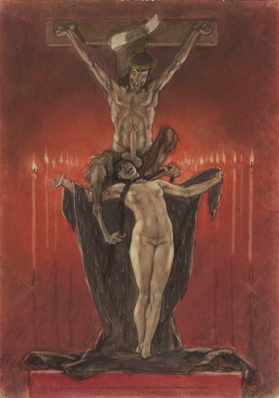 悪魔主義者カルバリー 作： Félicien Rops