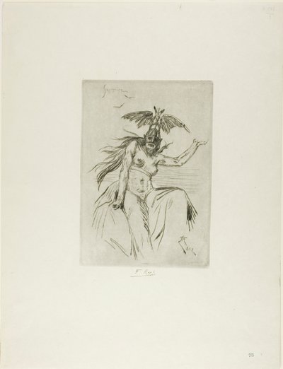 戦士 作： Félicien Rops