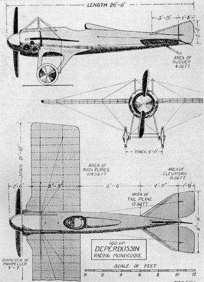 おそらく、戦争の勃発時に現存する最速の飛行機：Deperdussin Monoplane 160 作： Flight Photo