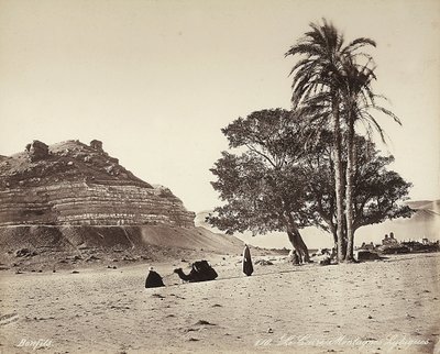 エジプト・カイロ郊外の砂漠地帯 作： Félix Bonfils