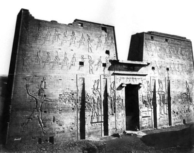 エドフ、ヌビア、エジプト、1878年 作： Félix Bonfils