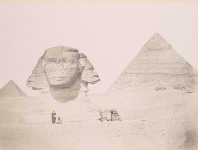 Pyramides et le Sphinx、1860 年代から 70 年代にかけて印刷。 1870年。 作： Félix Bonfils