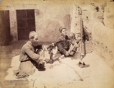 2人のエジプトの職人 作： Félix Bonfils