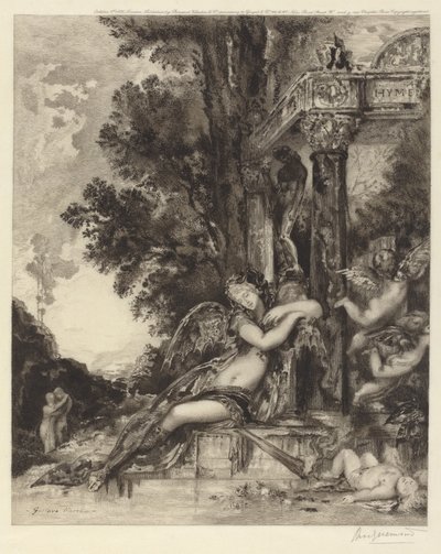 女神の不和 [La Discord] 作： Félix Bracquemond, after Gustave Moreau