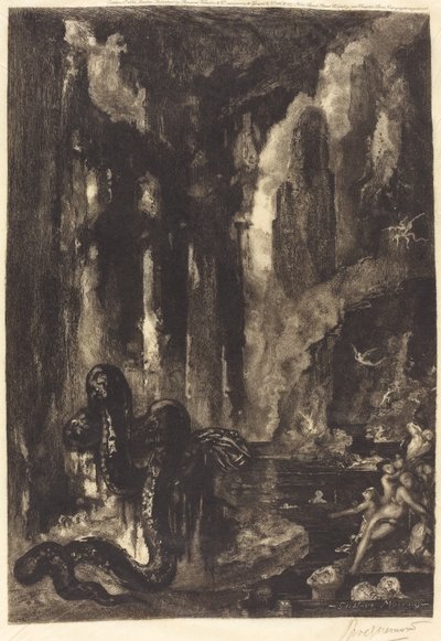 無題 (モーグルの夢?) 作： Félix Bracquemond after Gustave Moreau