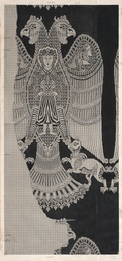 Buyid Silk の模式図 (1962.264) 作： Félix Guichert
